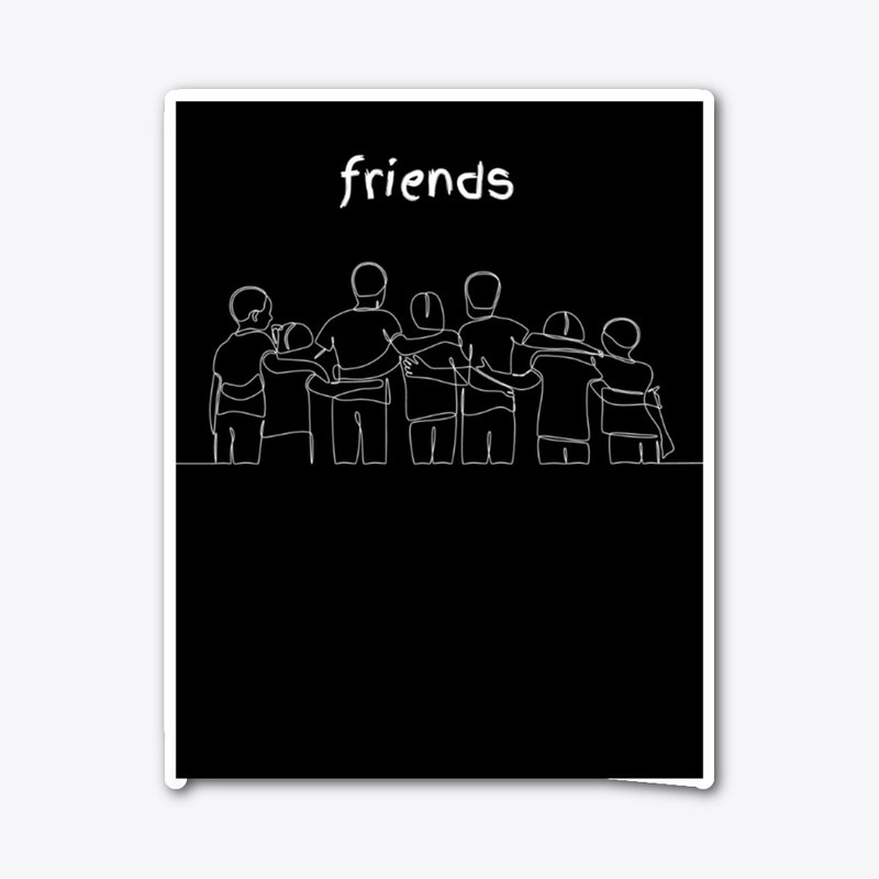 "Vibrant Friends Tee" (Customize)