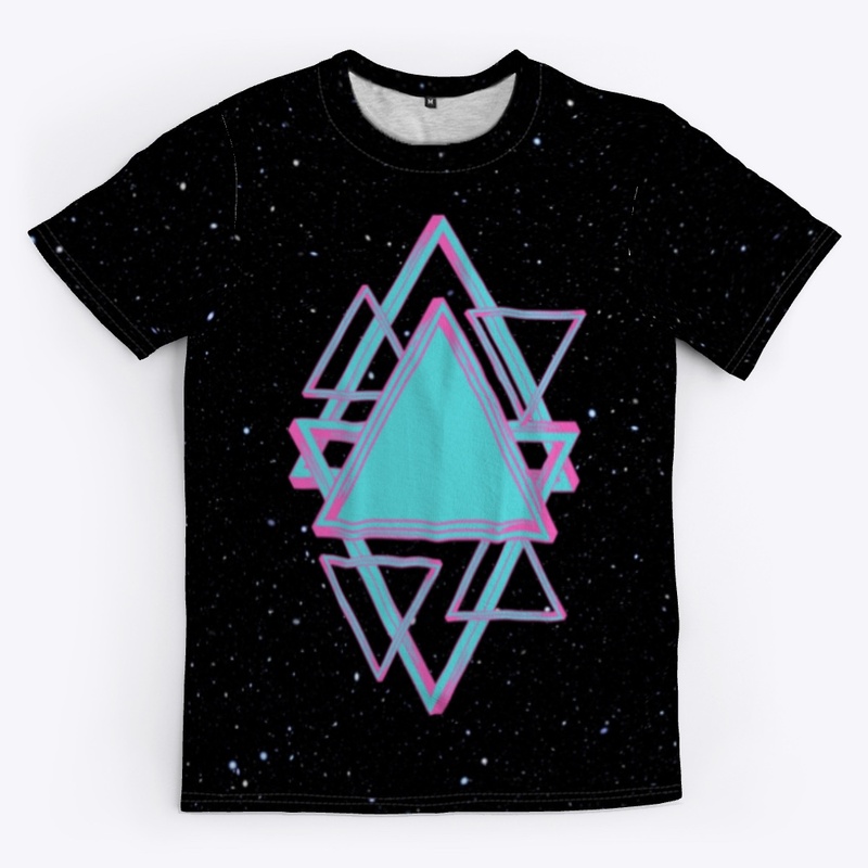 Infinite Triangles Galaxy Tee