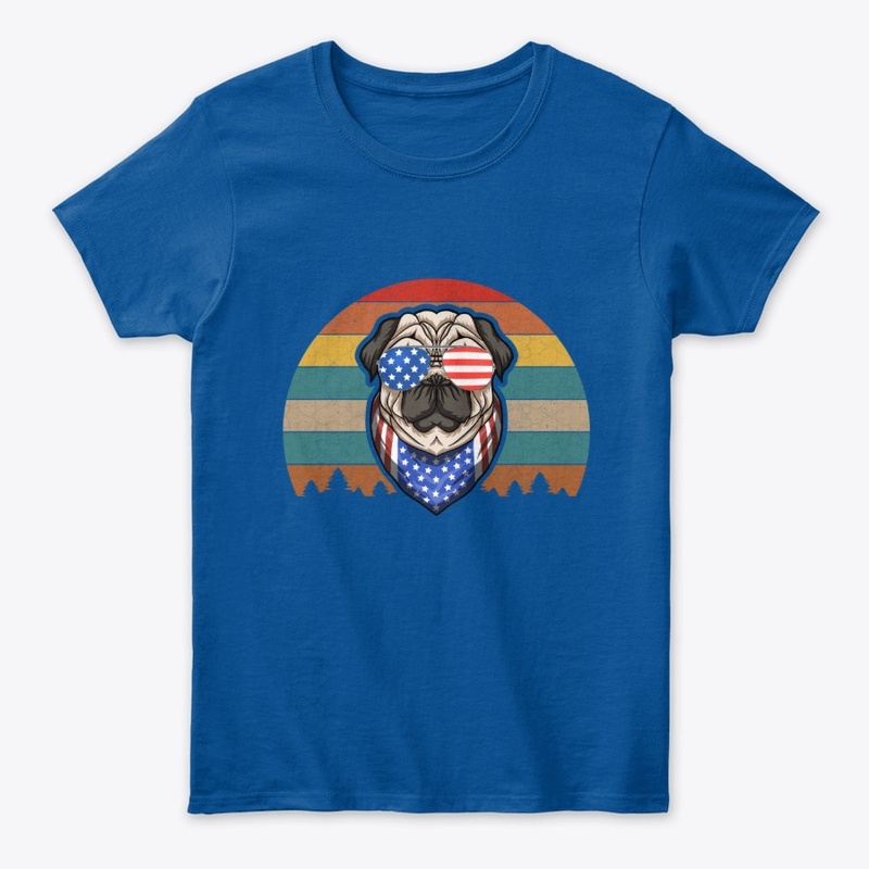 Another patriotic French pug