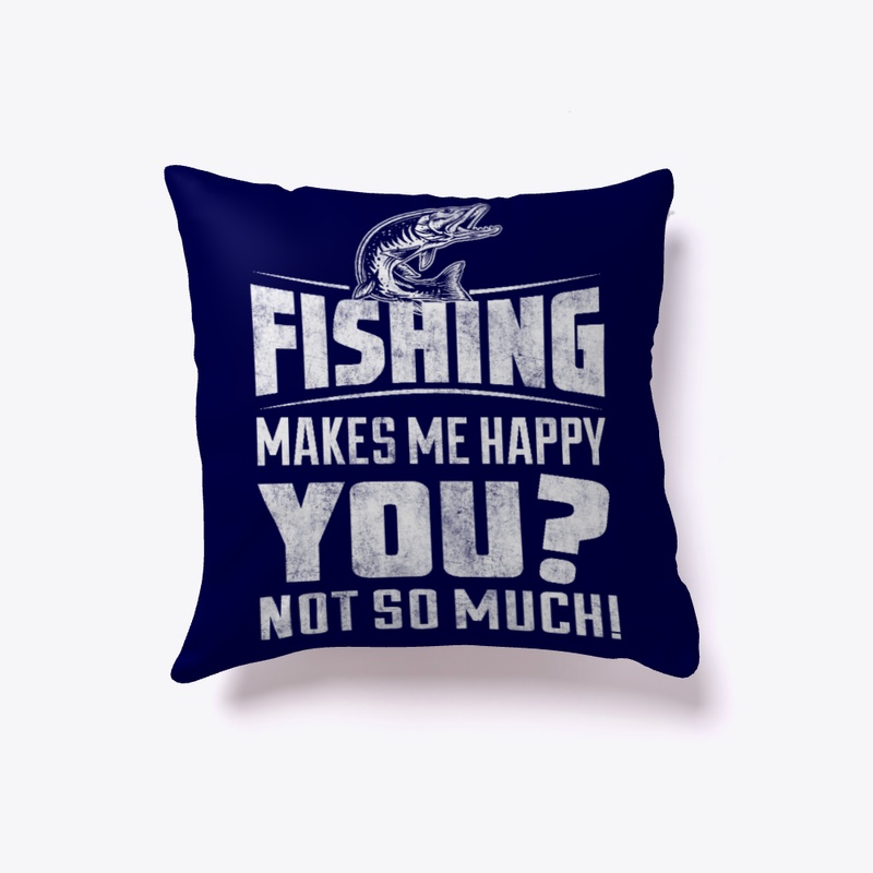 Fishing pillow funny fisherman gift