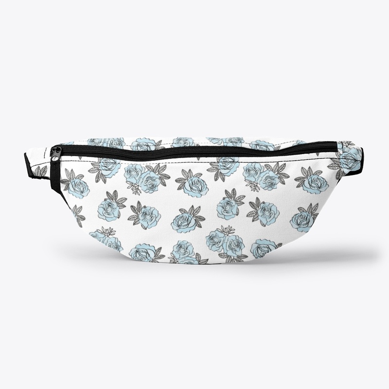 Blue Rose Pattern Color Vector