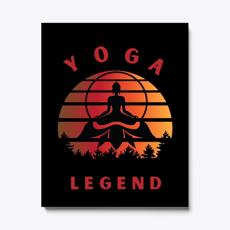 Yoga Legend Retro Vintage Design