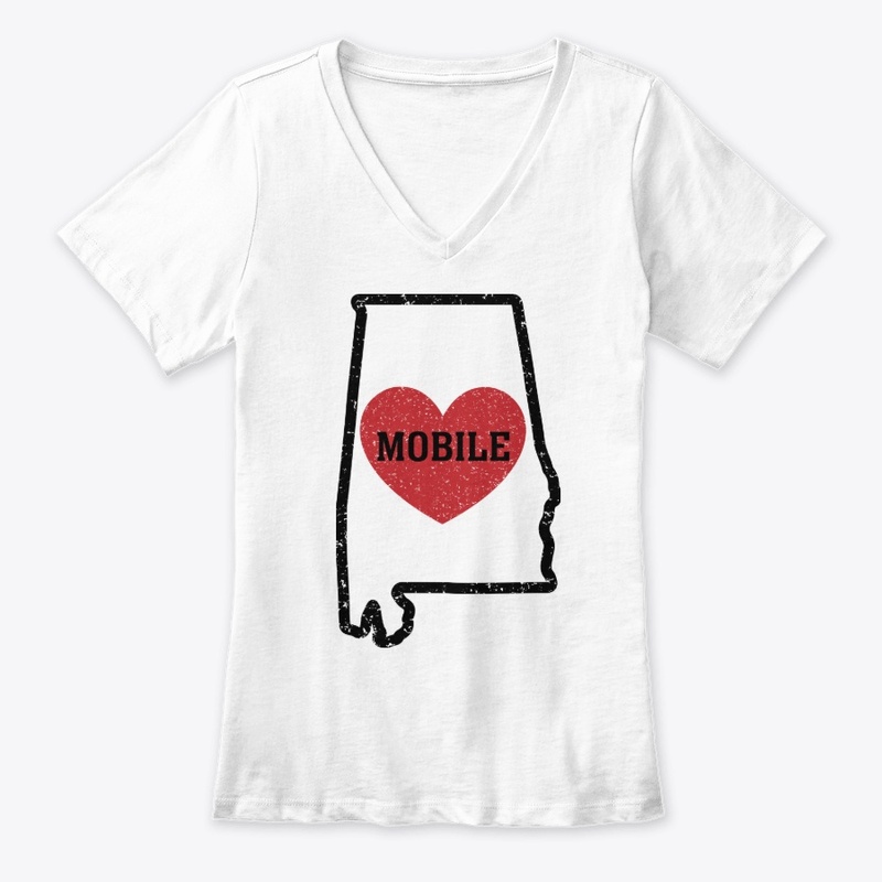 Mobile Alabama Heart Shirt City