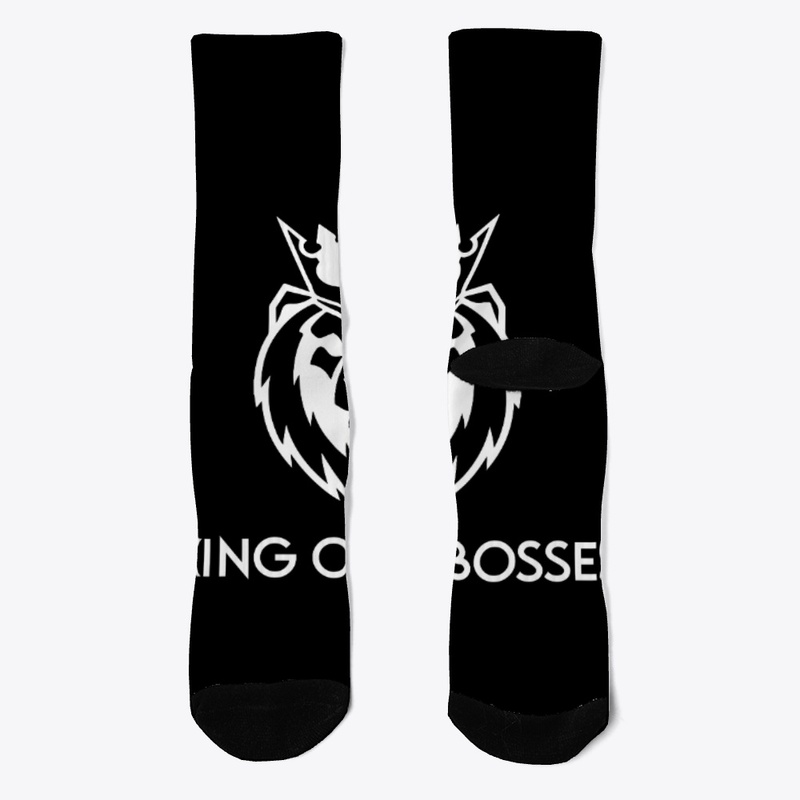 King of Bosses KR7 White Lion Head Print