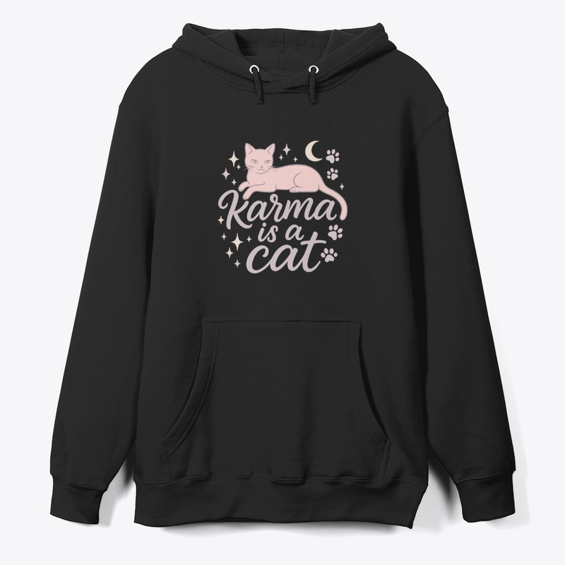 Karma Is a Cat Pastel Art Gift