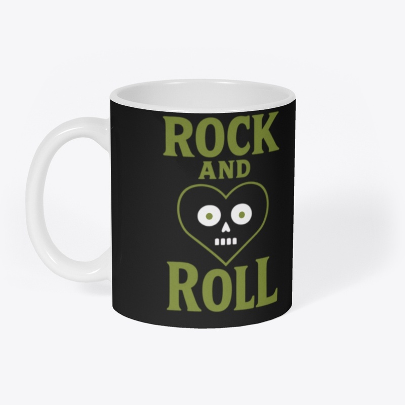 Rock and Roll Skull Heart 