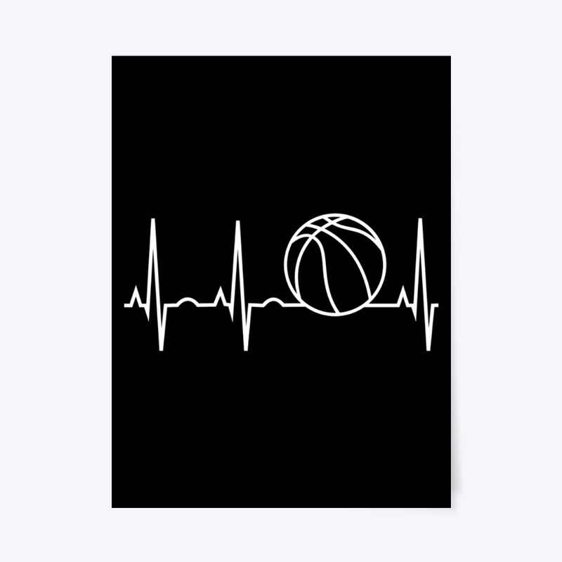 Basketball Heartbeat Hooded