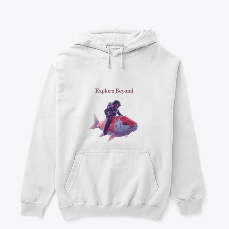Explore Beyond – Astronaut Riding Koi