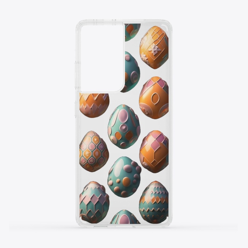Geometric Egg Pattern Phone Case