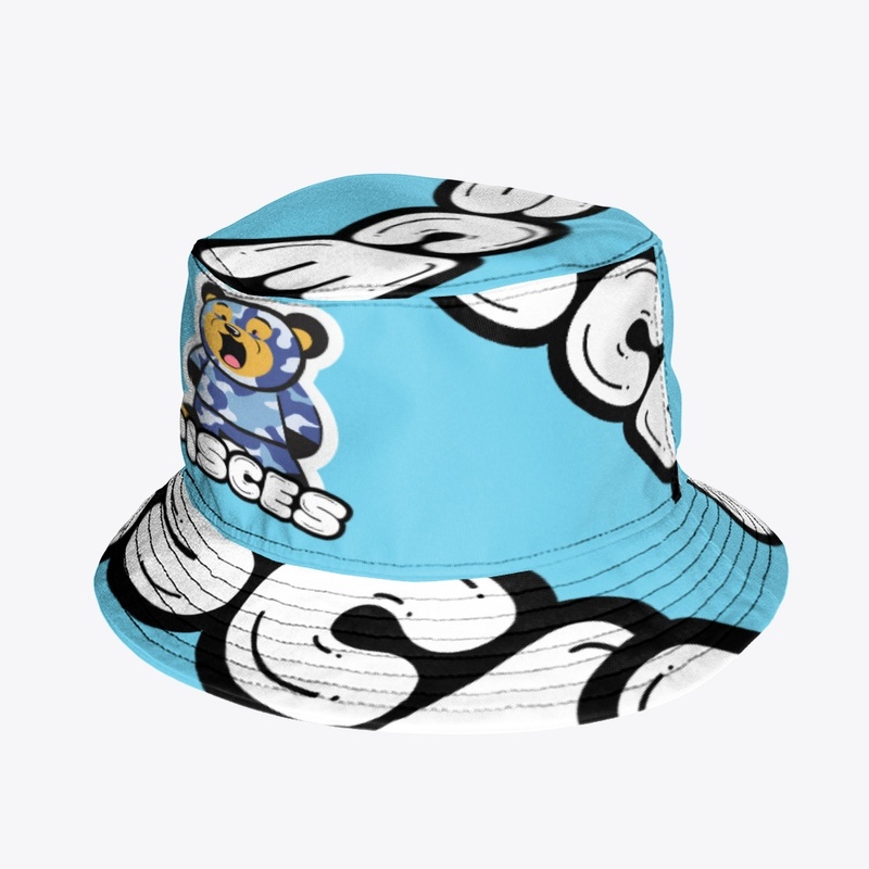 369 Blue Camo Bear-Pisces