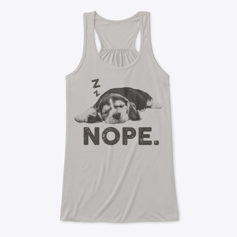 Funny Lazy Nope Beagle Dog Themed Gift