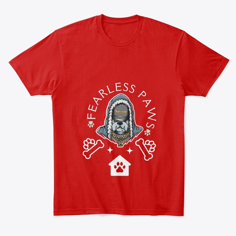 "Fearless Paws Bulldog Tee"  