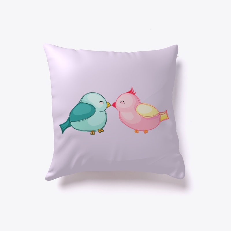 Whimsical Lovebirds