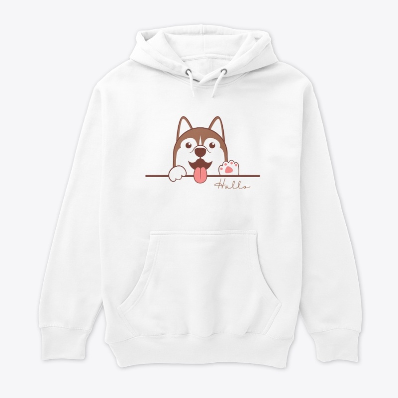 Brown Minimalist Cute Dog
