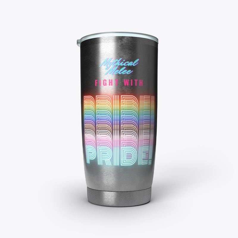 Fight with Pride - Neon Rainbow