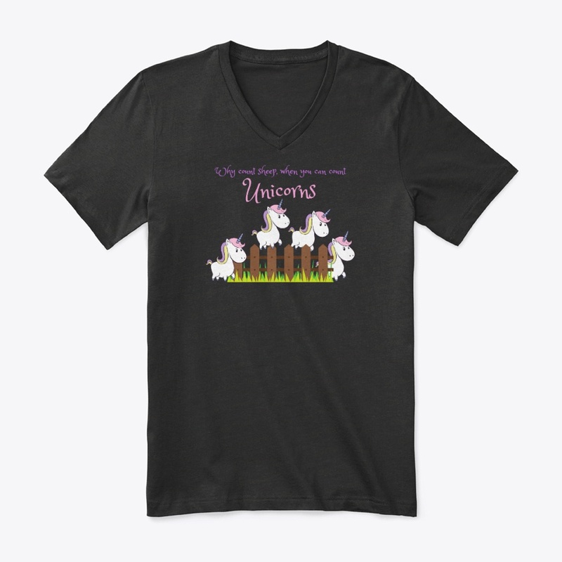 Cute Unicorns Jumping Over a Fence