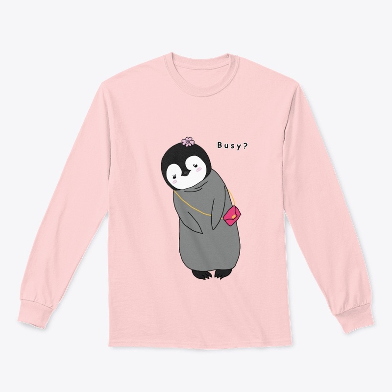 Busy? - Cute Baby Penguin Design