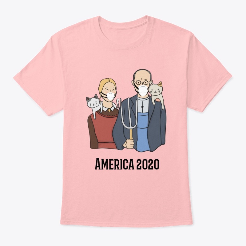 American Gothic Cat version