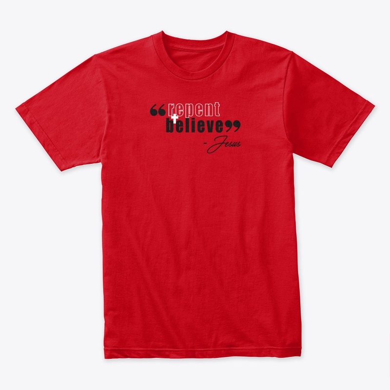Repent + Believe Tee - Red