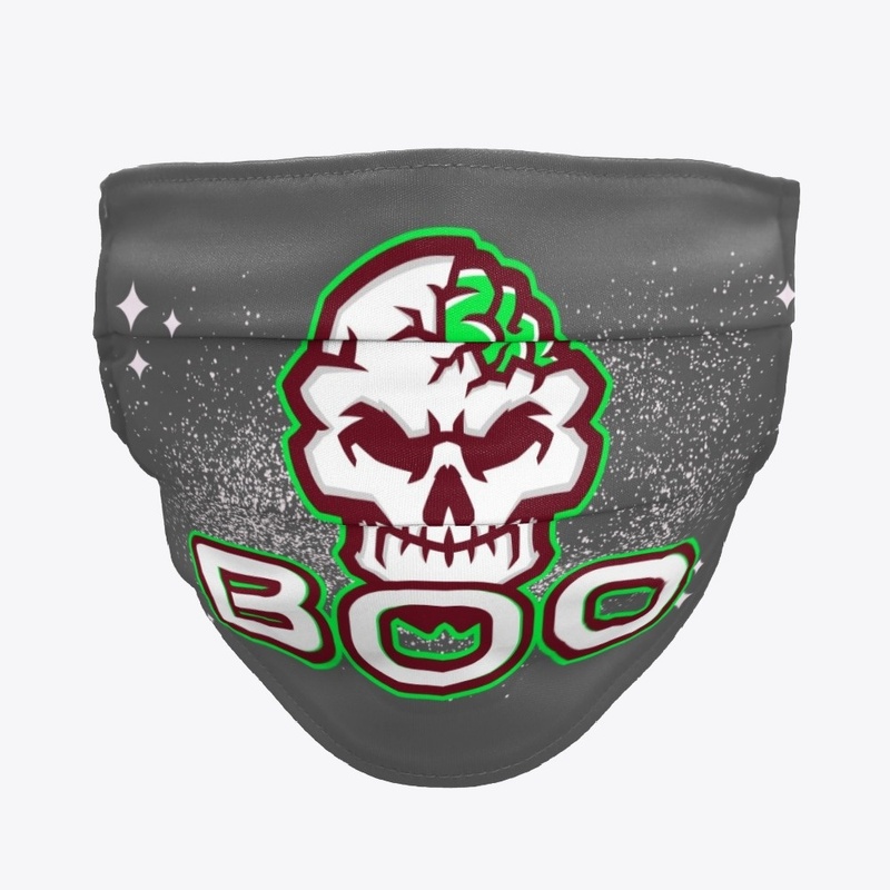 Halloween Face Mask (Cracked Skull)