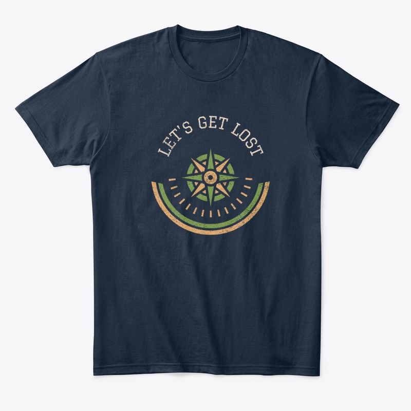 Let's get lost funny letters compass