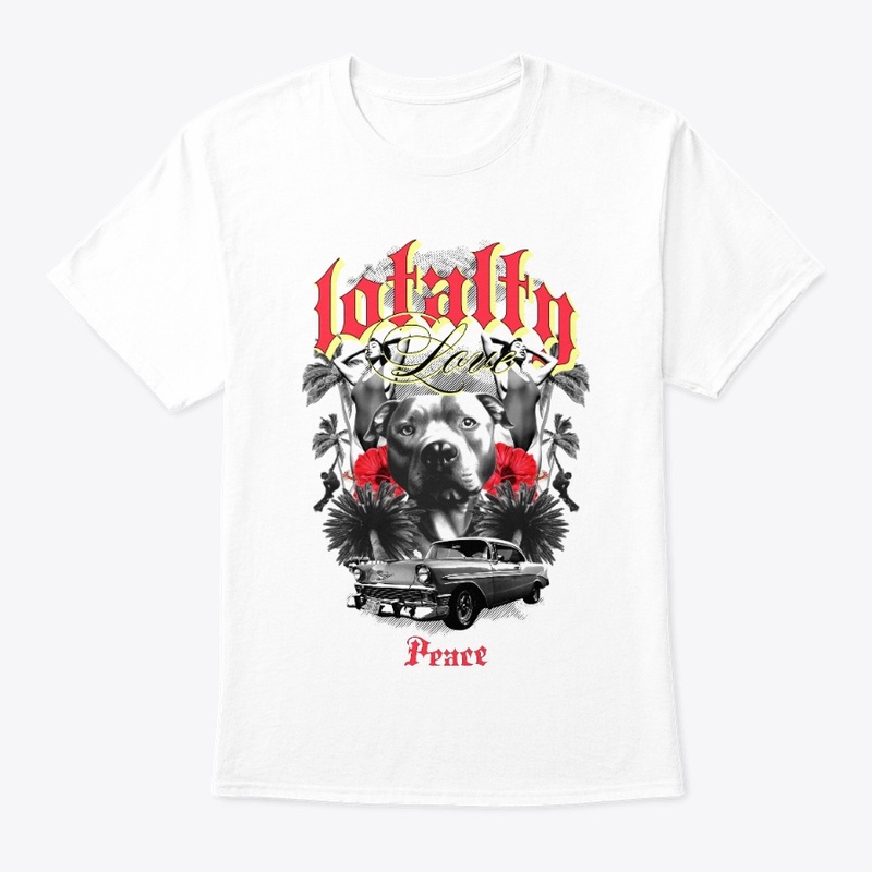 Loyaly love peace  custom logo tee