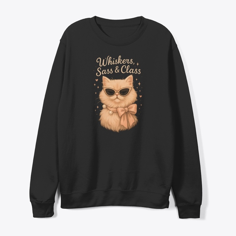 Cute Persian Cat Whiskers, Sass Gift