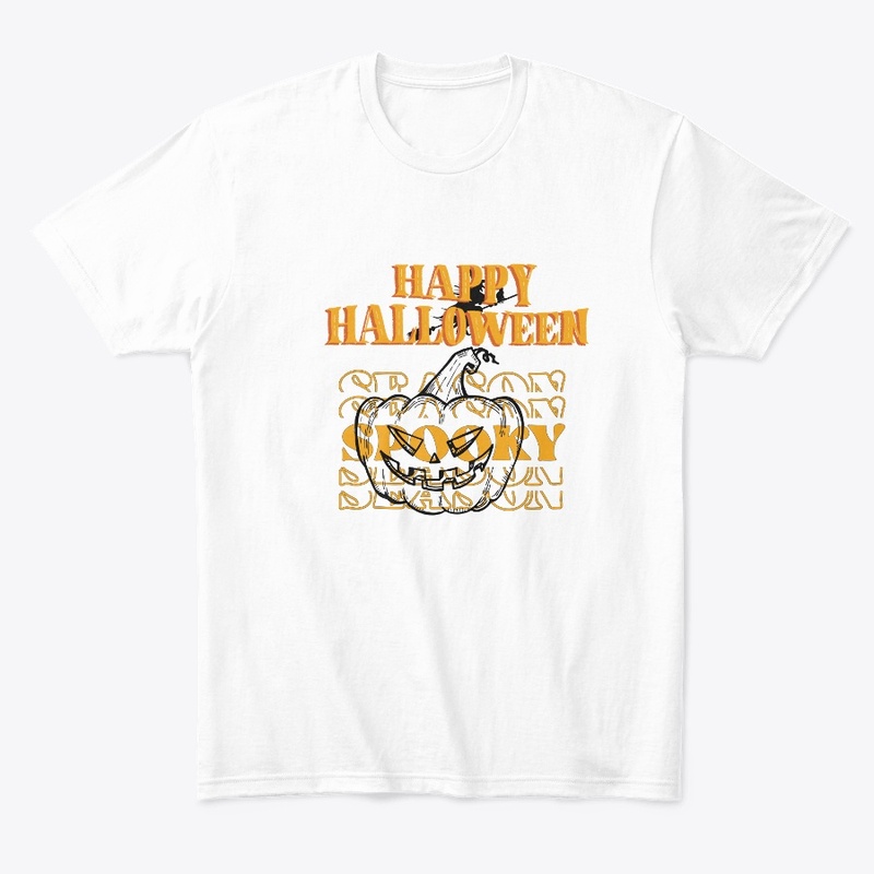 Vintage Pumpkin Scene Halloween Day 