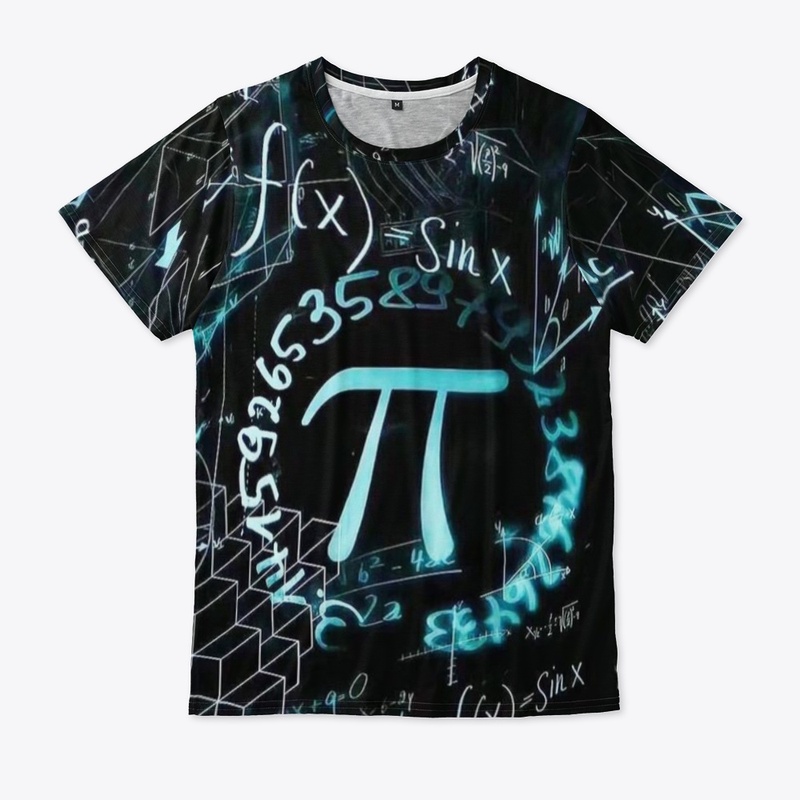 Pi patterned unisex t-shirt