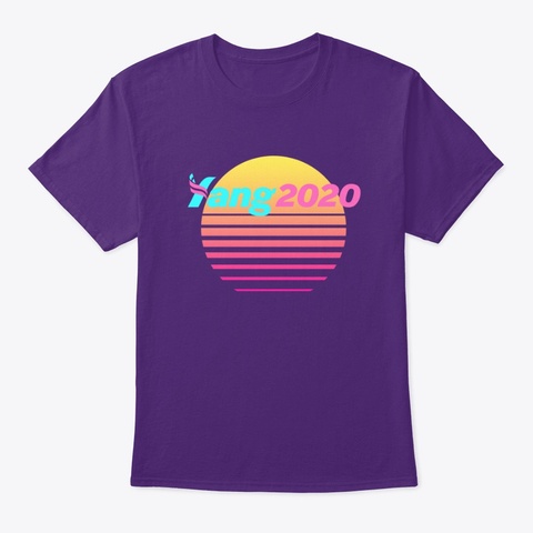 Yang2020 Baby! Purple T-Shirt Front