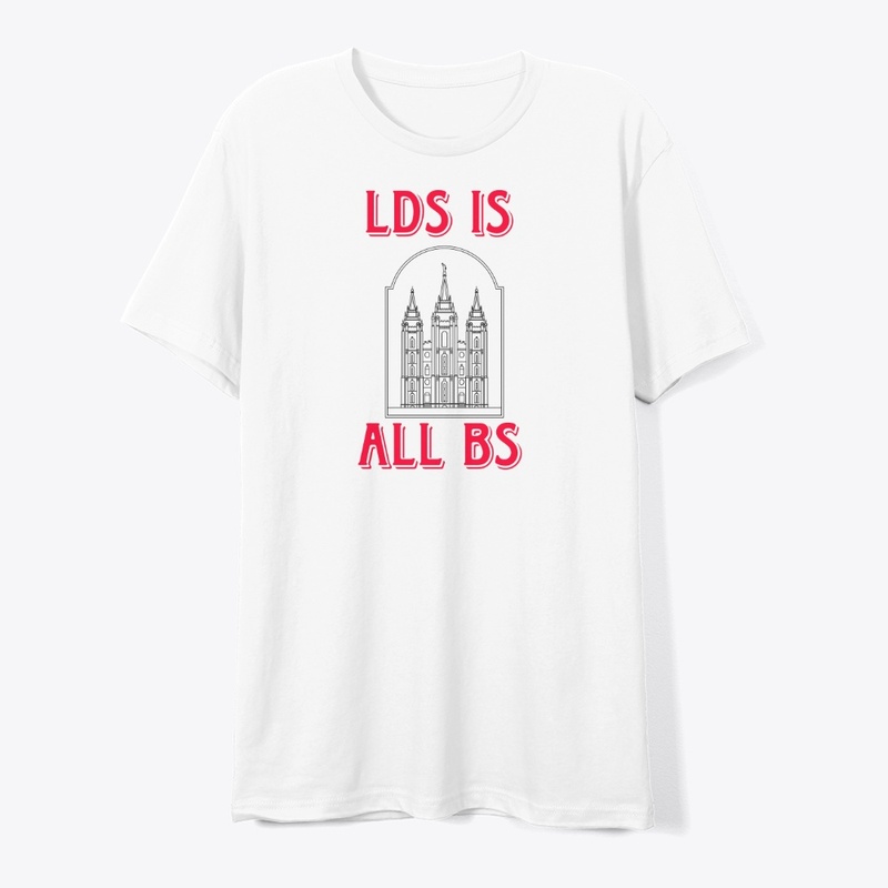 LDS is All BS apparel - Red Lettering
