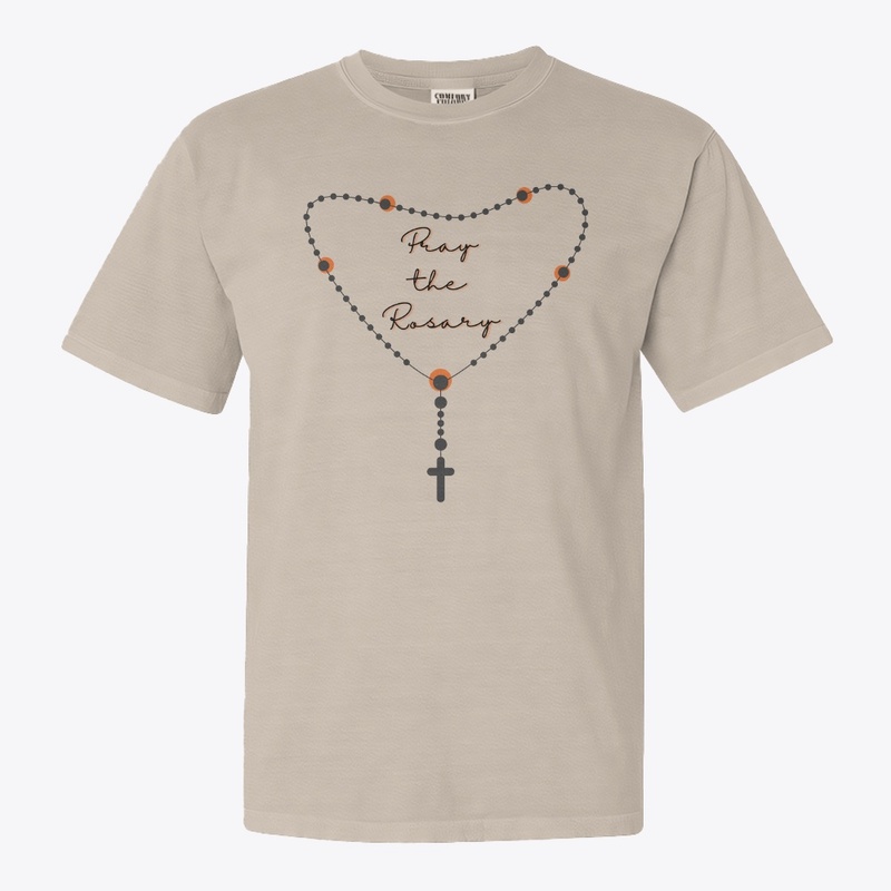 Pray the Rosary Catholic T-Shirt