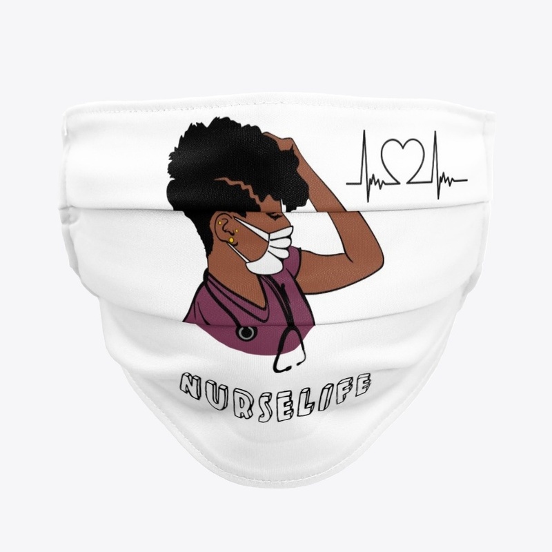 African American Nurse Life Mask