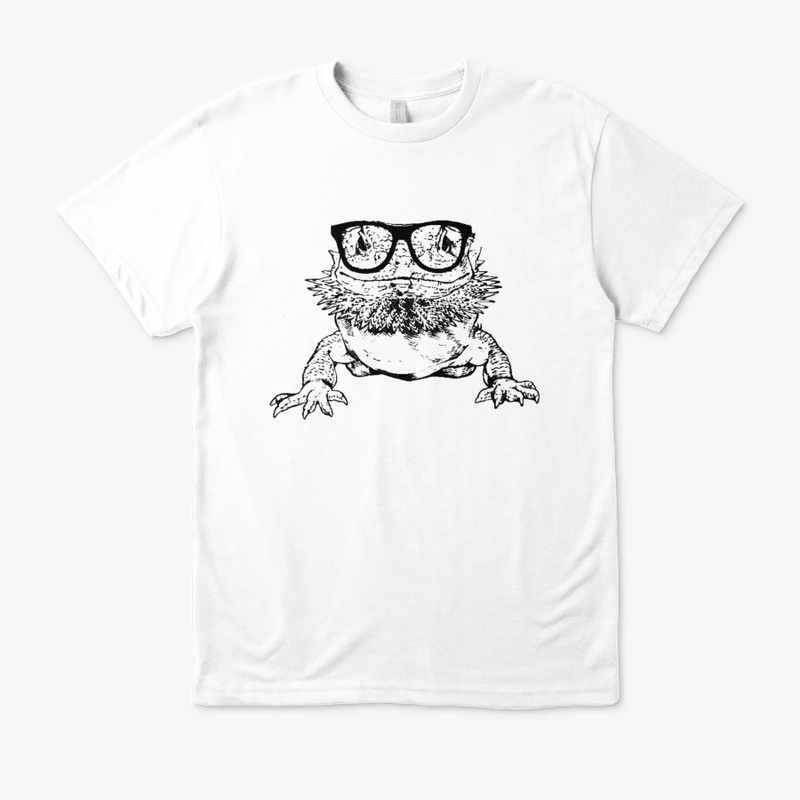 Bearded Dragon Nerdy Glasses Animal