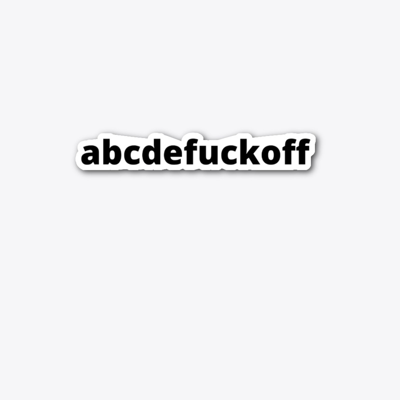 pissed off alphabet