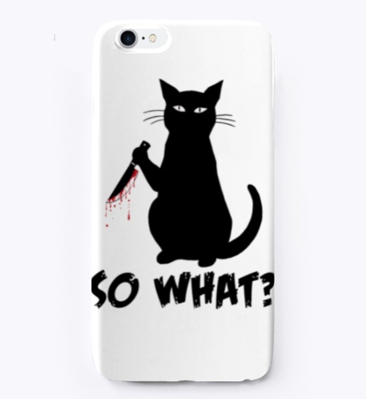 Funny Horror Murderous Knife Cat 