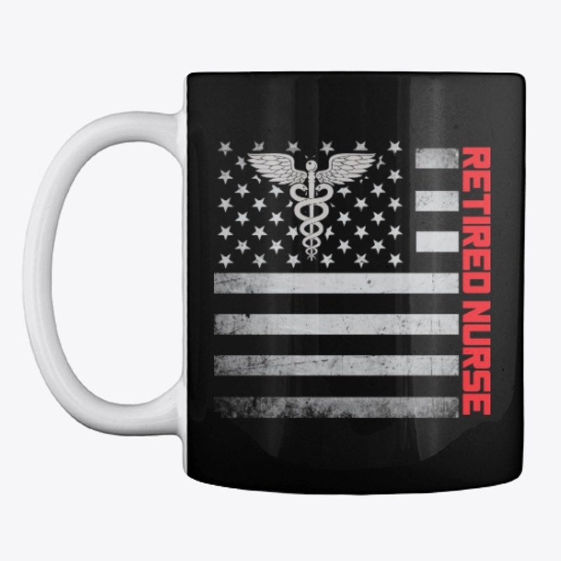 Retired Nurse US Flag Mask