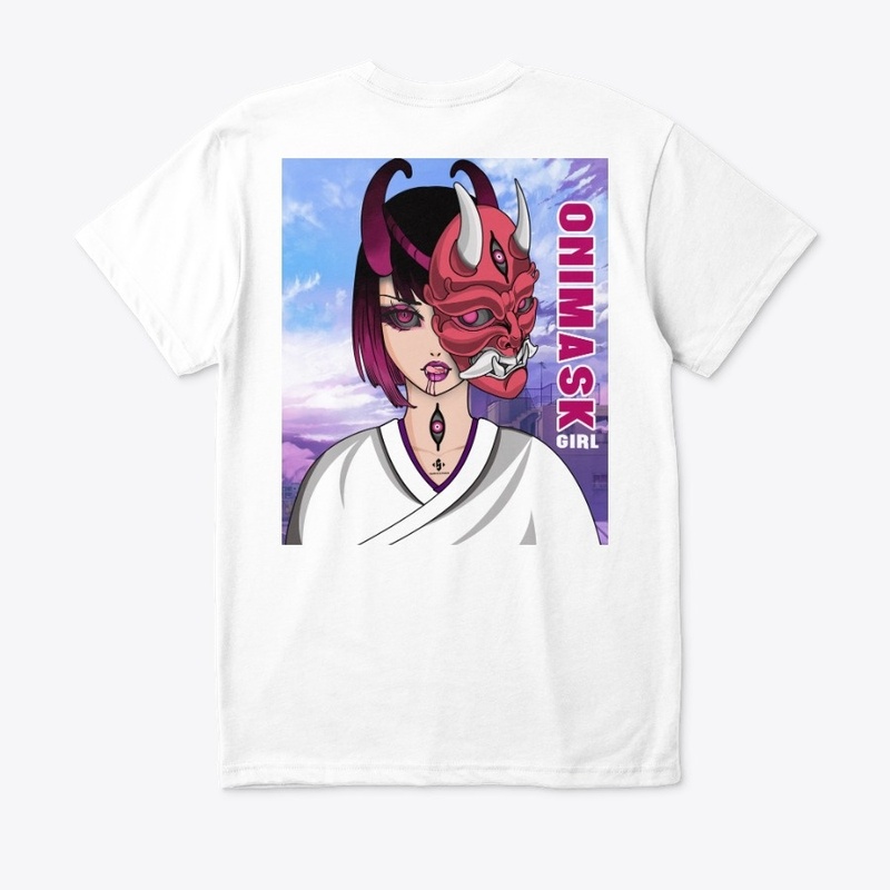 japanese style geisha onimask girl