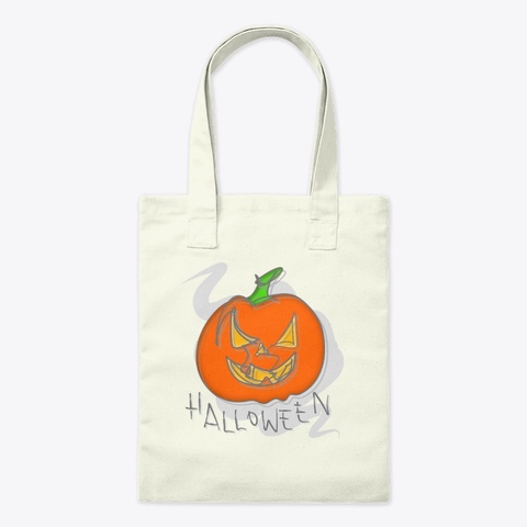 Halloween Pumpkin Natural T-Shirt Front