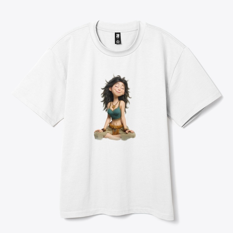 Cute 3D girl smiling and happy