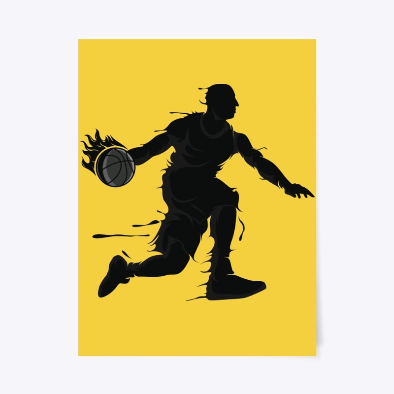Basketball Dunk Shot Poster