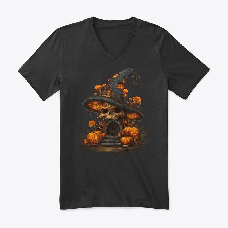 Haunted Skull Mushroom House