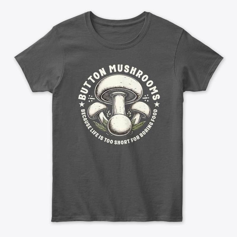 White Button Mushroom T-Shirt