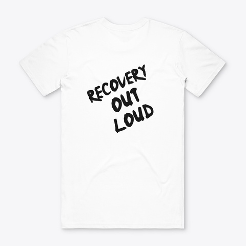 Sober Gang Life   White Tee White T-Shirt Back