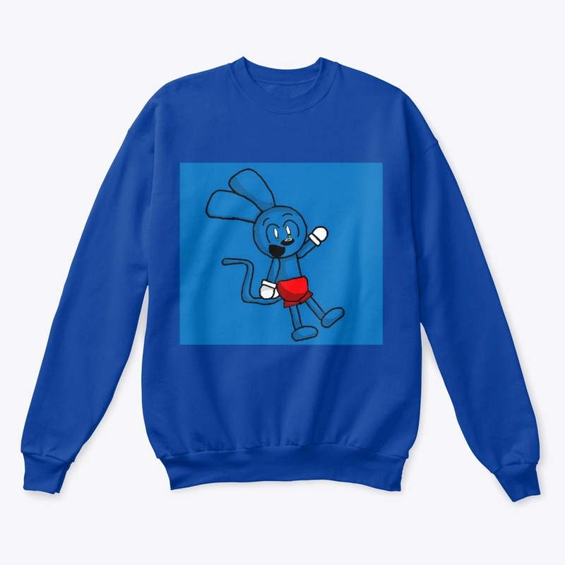 Riggy with blue background
