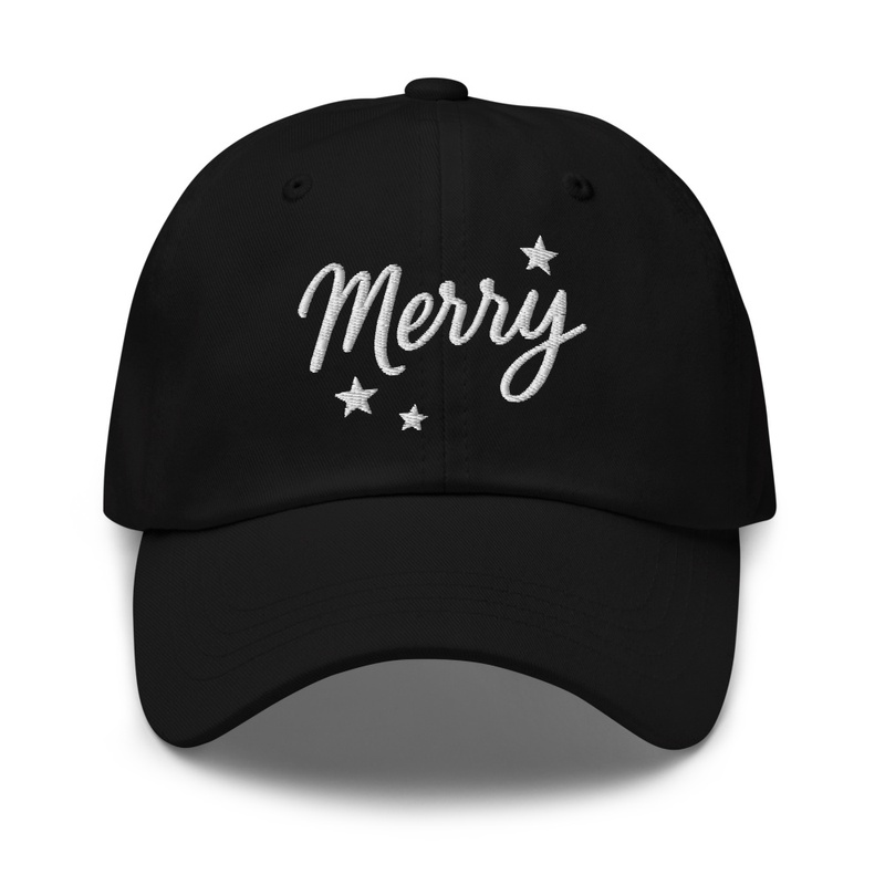 Merry Embroidered Dad Hat 