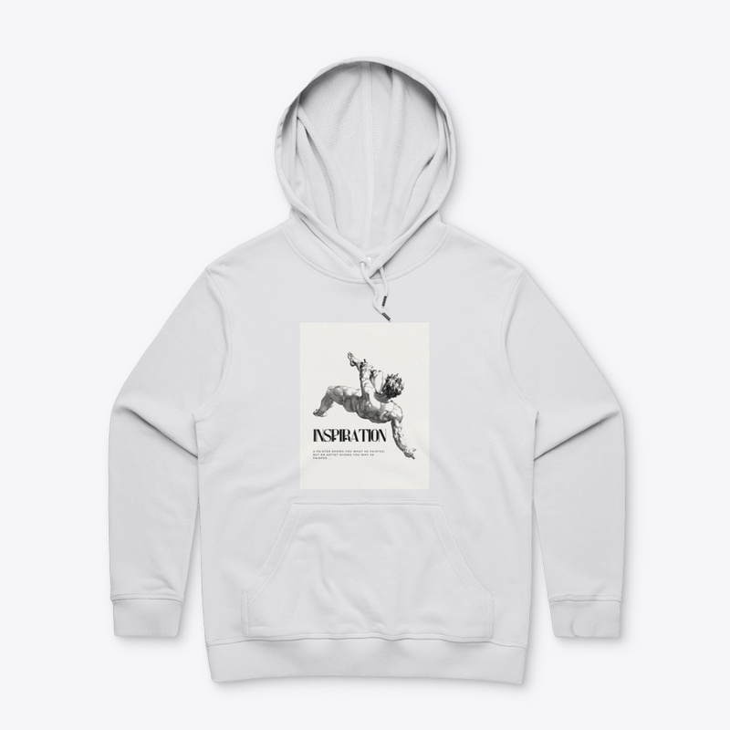 Inspiration white hoddie 