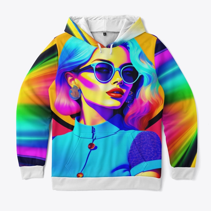 Funky Retro Girl hoodie