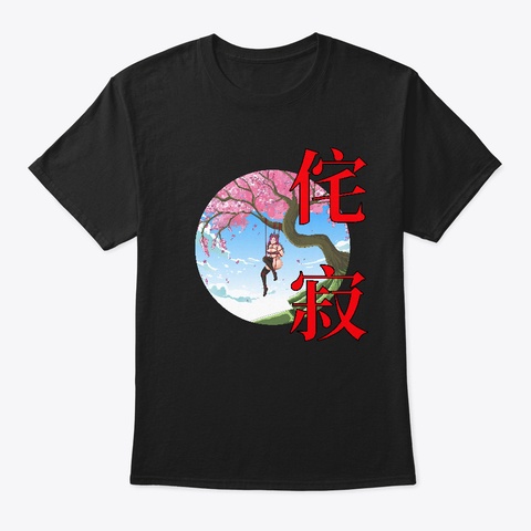 Wabi Sabi Black áo T-Shirt Front