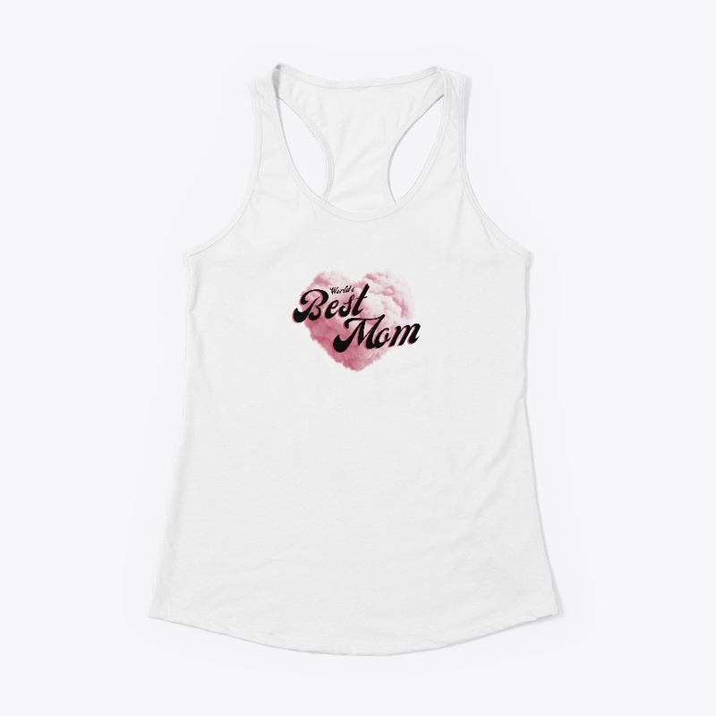 Worlds Best Mom Black-Pink Typography